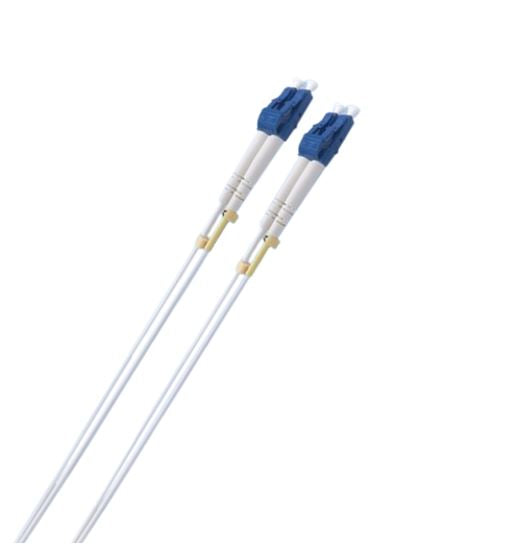 8ware 5m LC-LC OS2 Single Mode Dual-Core Fibre Optic Cable UPC Duplex Armoured Low Smoke Zero Halogen (LSZH) Jacket White 8ware 5m LC-LC OS2 Single Mode Dual-Core Fibre Optic Cable UPC Duplex Armoured Low Smoke Zero Halogen (LSZH) Jacket White